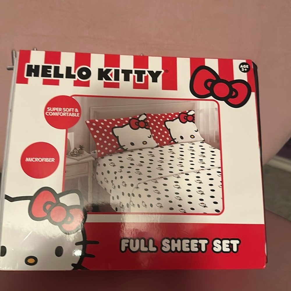 Hello kitty full sheet set